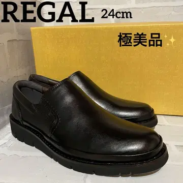 [ 컨디션 최상 ] REGAL 슬립온 가죽 블랙 24cm