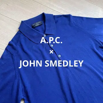 [레어] A.P.C. x 존스메들리 코튼 니트 피케 셔츠 긴팔 S