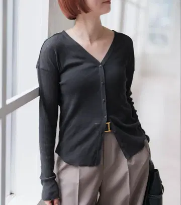 Spick&Span 시어 리브 가디건