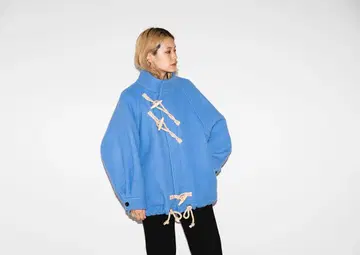 HYKE DOUBLE FACE DUFFLE JACKET