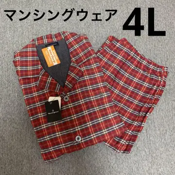 [새상품] 먼싱웨어 멋스러운 두꺼운 원단 파자마 긴팔 4L H24