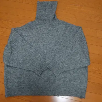 ZARA 자라 알파카 혼방 터틀넥 니트 스웨터 그레이