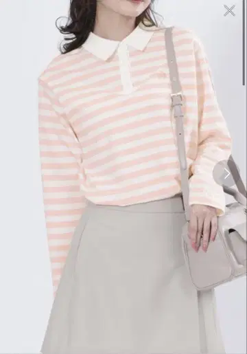 MARY QUANT 보더 라거 풀오버 데님 스커트