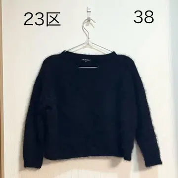 0129 23KU 짧은 니트 38 사이즈