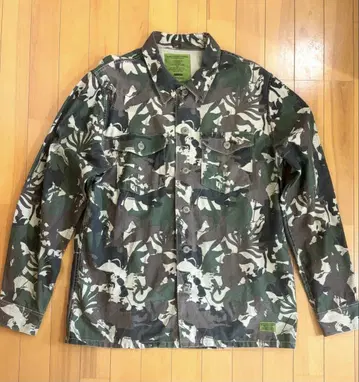 XLARGE x 텐메이야 히사시 밀리터리 셔츠 자켓 XL