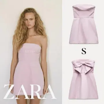 ZARA 리본 스트랩 원피스 S