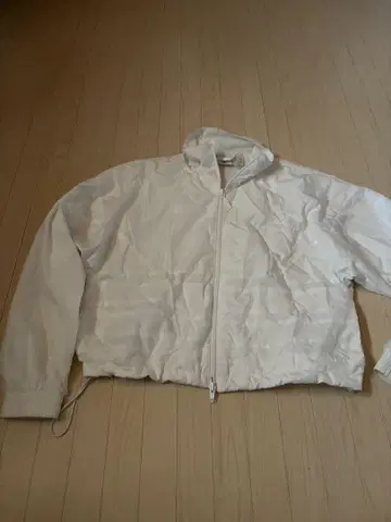 adidas 화이트 나일론 자켓 S