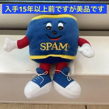미국 잡화 새상품급 신발끈 있음 스파미 군 SPAM 캐릭터 봉제 인형