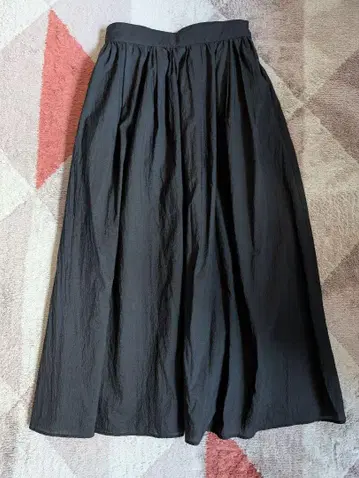 언클레이브 블랙 롱 스커트