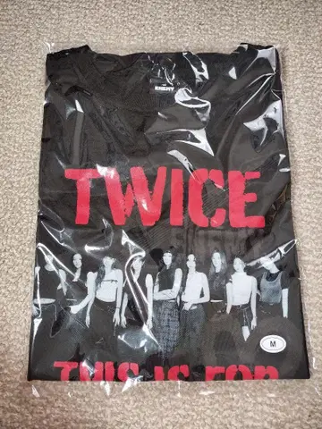 TWICE ENEMY 사진 T셔츠 M사이즈 미개봉 새상품