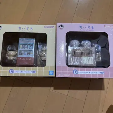 치이카와 제일복권 B상 C상 피규어 세트 뭔가 포근한 치이카와의 온천~