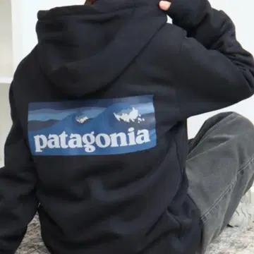 새상품 미사용품 patagonia 블랙 후드티