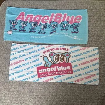 [미사용 새상품] Angel Blue 페이스 타월 2장 세트