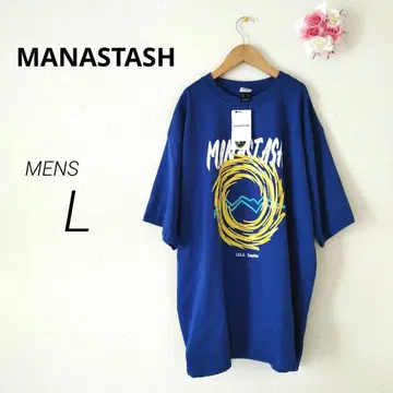 MANASTASH 마나스태쉬 남성용 T셔츠 파랑 L