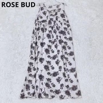 로즈버드 원피스 롱 기장 슬리브리스 꽃무늬 비쥬 화려한 봄 여름