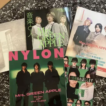 Mrs. GREEN APPLE 잡지 팜플렛 5권 세트