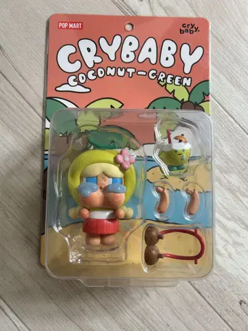 POP MART CRYBABY 코코넛 그린
