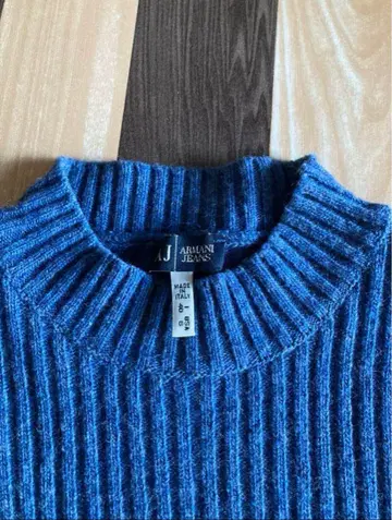 ARMANI JEANS 반팔 울 니트 S 사이즈