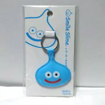 드래곤 퀘스트 스마일 슬라임 가죽 키링 ( 블루 )