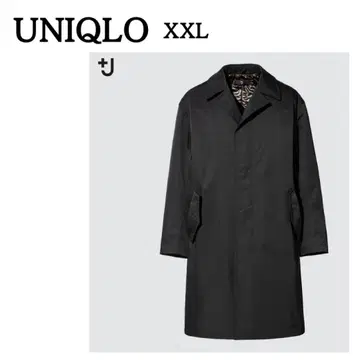 [ UNIQLO ] 패디드 오버사이즈 스텐카라 코트/BLACK/XXL