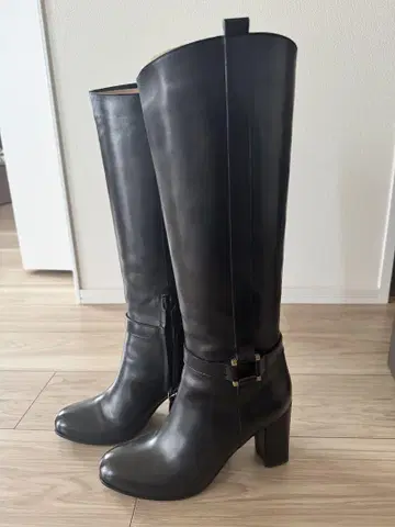 SARTORE 사토레 롱 부츠 블랙 37 사이즈