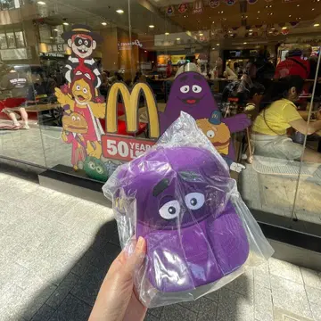 맥도날드 모자 보라색 미개봉