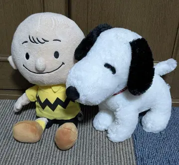 찰리 브라운과 스누피 봉제 인형 세트