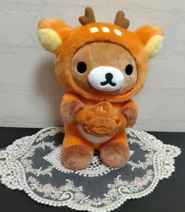 미야지마 리락쿠마 찻집 한정판 리락쿠마 사슴 인형옷 봉제 인형