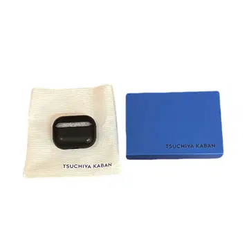 박스 포함 츠치야 가방 가죽 케이스 AirPods Pro용 블랙