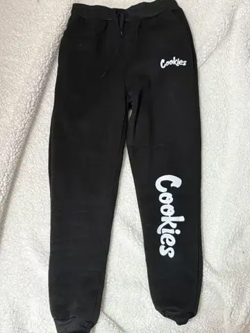 Cookies 블랙 스웨트 팬츠
