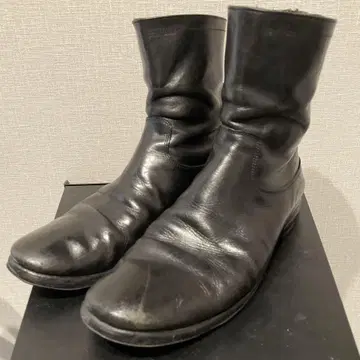 MERCI 블랙 가죽 지퍼 부츠 사이즈 42 ( 26.5-27cm )