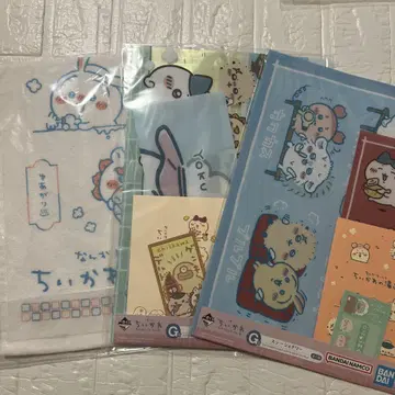 치이카와 (먼작귀) 제일복권 클리어 파일 2종류 롱 타월