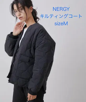 NERGY 퀼팅 코트 sizeM 블랙