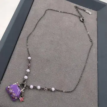 새상품급 ANNA SUI 안나수이 목걸이 핸드백형 큐빅