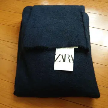 ZARA 자라 네이비 알파카 울 블렌드 니트 M