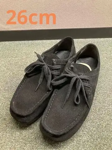 [ 새상품 ] GU 리얼 가죽 모카신 신발 블랙 26cm