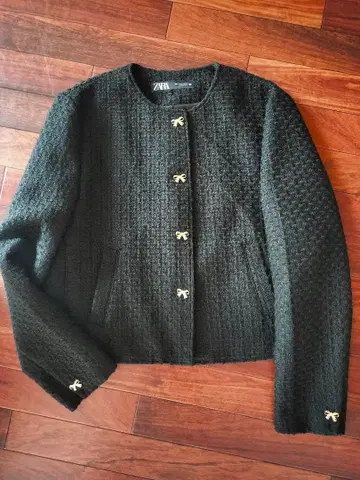 ZARA 노카라 자켓 L 블랙