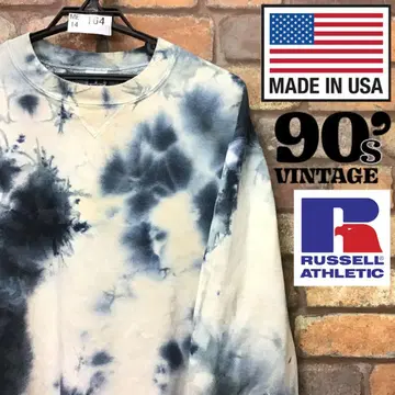 ME14-164 [ 90s USA RUSSELL ] 빈티지 무지 맨투맨