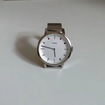 TIMEX 쿼츠 손목시계 컬러풀 인덱스