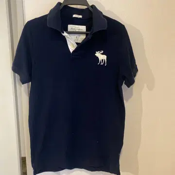Abercrombie & Fitch 네이비 피케 셔츠 S