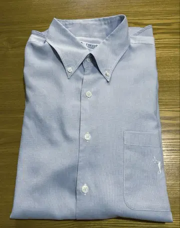 FUKUZO 긴팔 와이셔츠 포켓 부착