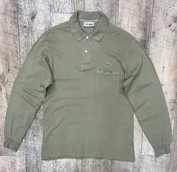 80'S CHEMISE LACOSTE 라코스테 긴팔 피케 셔츠 프랑스제