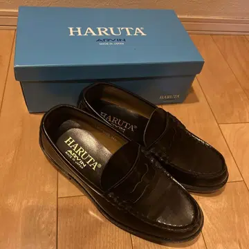 하루타 로퍼 블랙 24.5cm 6550