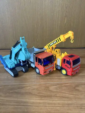toyco 토이코 셔블 자동차 덤프트럭 크레인 자동차 세트
