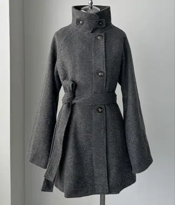 Louere 하이넥 미들 기장 코트 [ 새상품급 ]