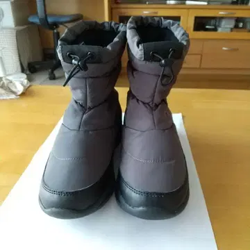 그레이 방수 스노우 부츠