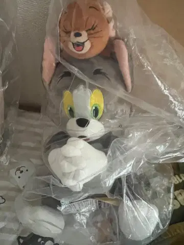 톰과 제리 봉제 인형 쿠션 세트