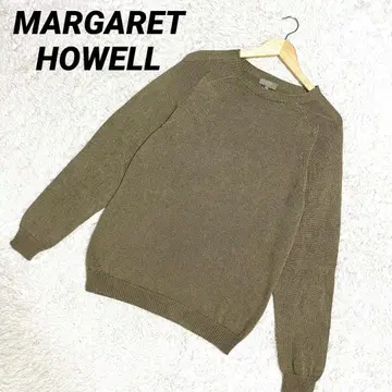 레어 마가렛호웰 니트 실크 혼방 린넨 혼방 얇은 소재 M 사이즈