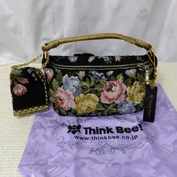 Think Bee! 꽃무늬 핸드백 파우치 포함