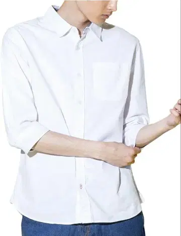 7부 소매 와이셔츠 남성용